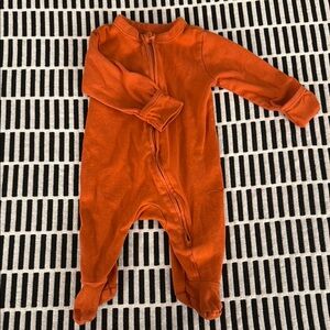 Old Navy Orange Footies One Piece with Cozy Fit